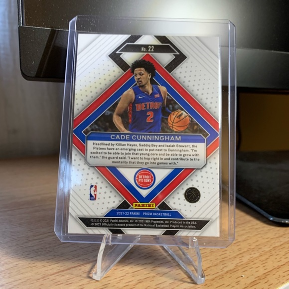 Cade Cunningham Emergent RC 2021-22 Panini Prizm Basketball #22 - Picture 2 of 2